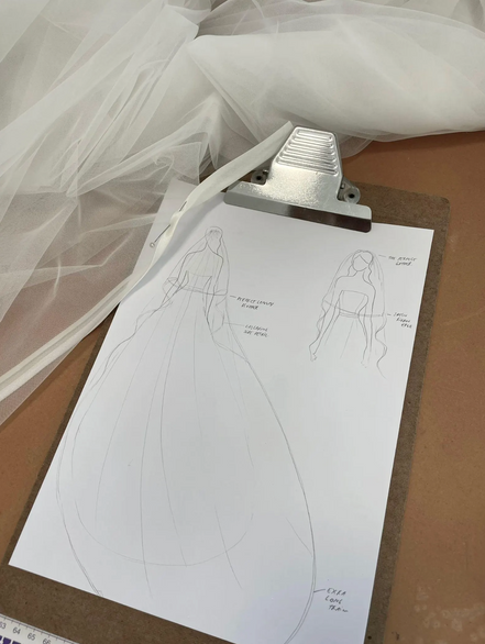 Satin Edge Blusher Veil