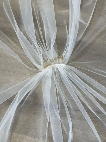 Satin Edge Blusher Veil