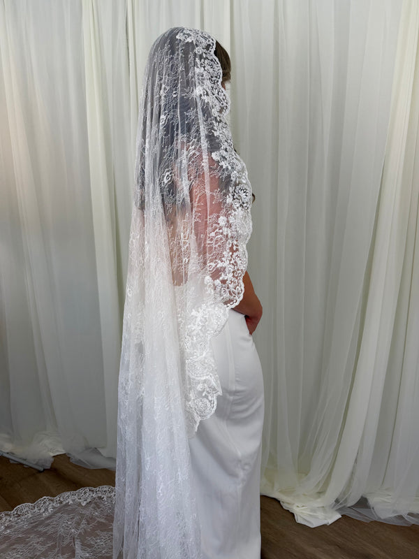Lace on Lace Veil