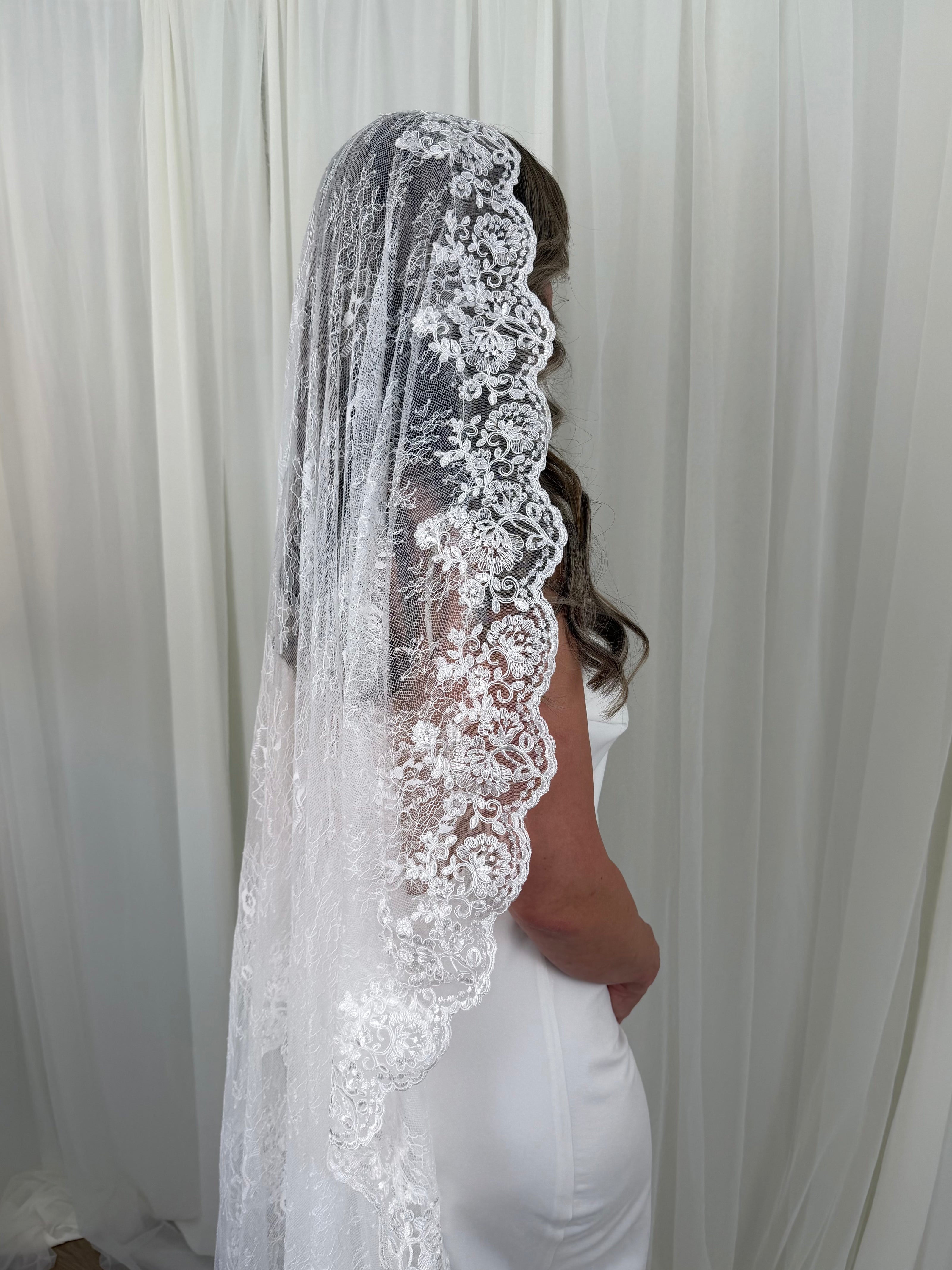 Lace on Lace Veil