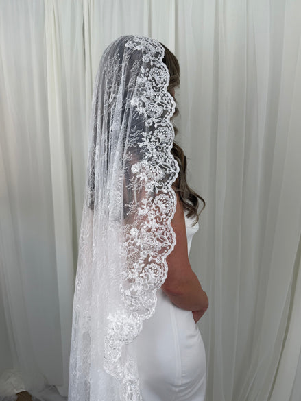 Lace on Lace Veil