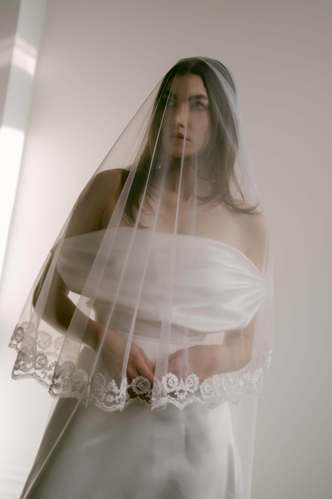 Rose Bud Blusher Veil