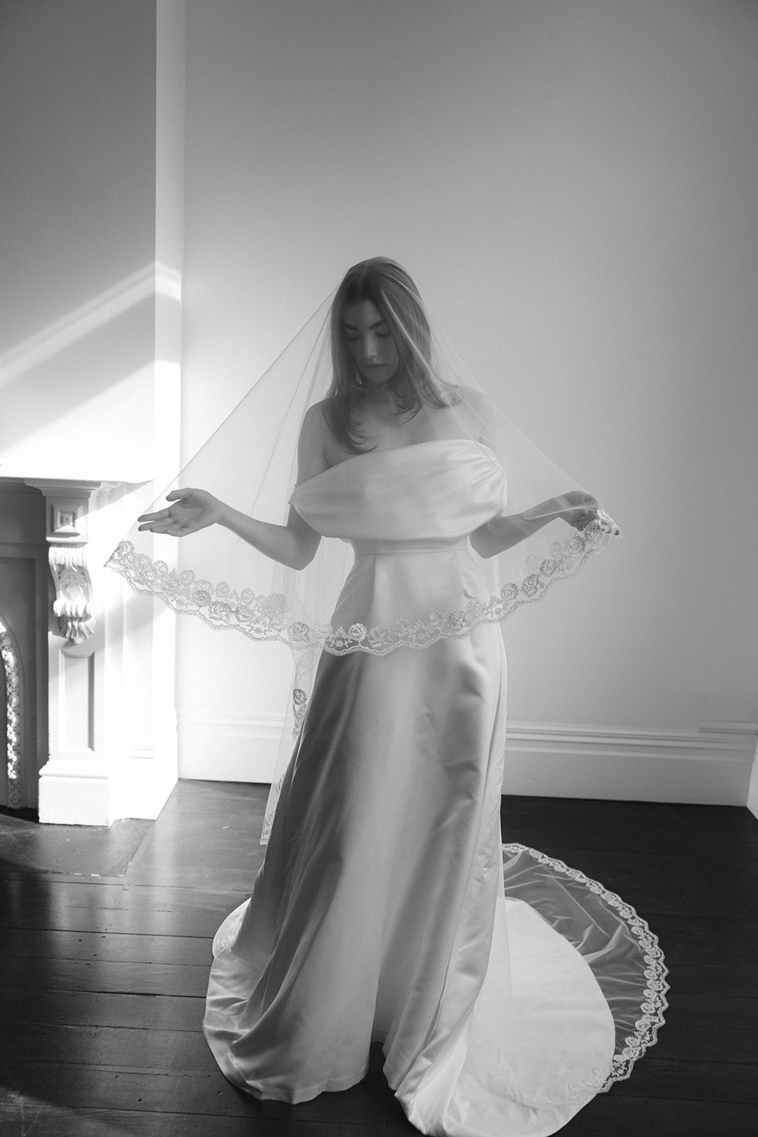 Rose Bud Blusher Veil
