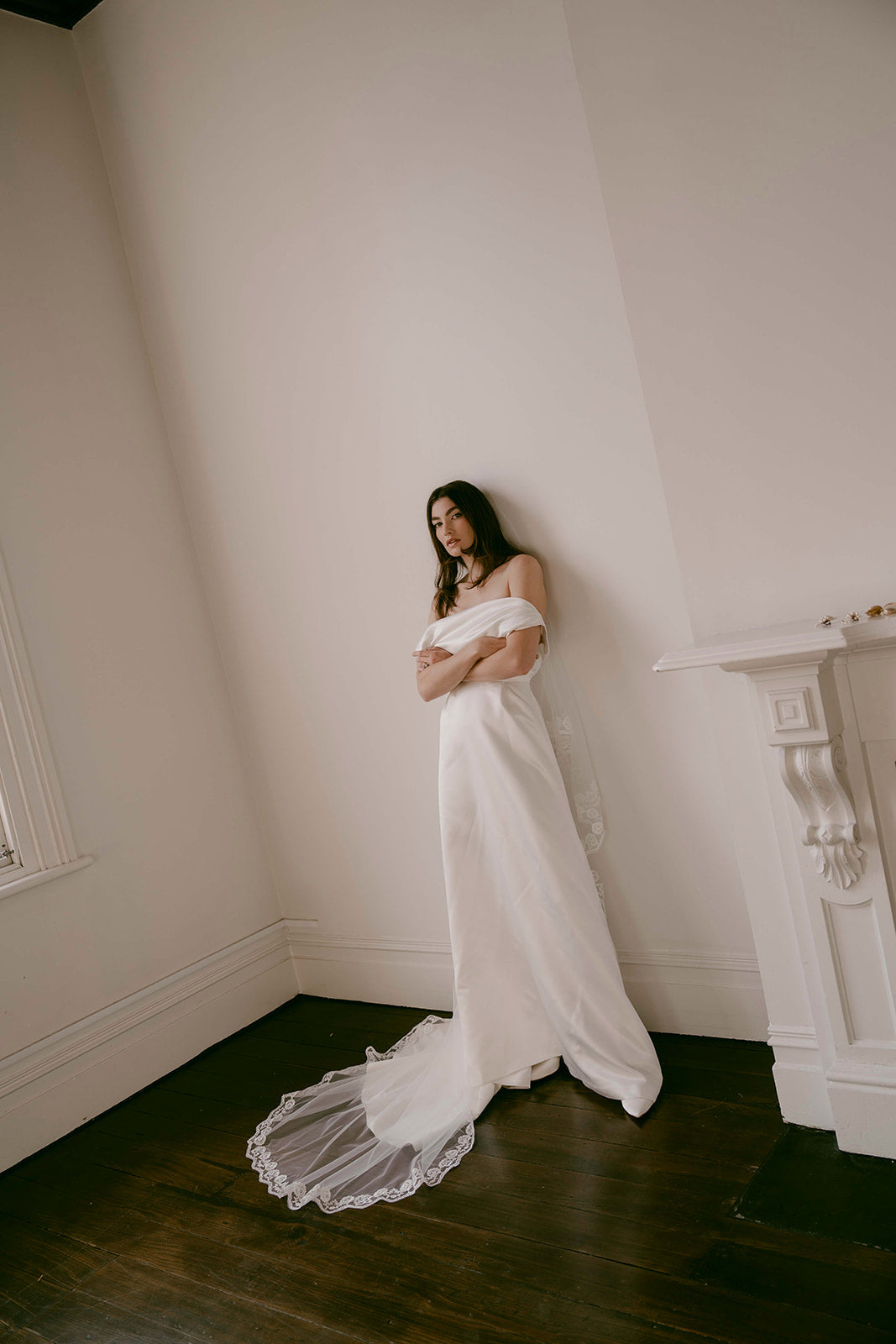 Rose Bud Blusher Veil
