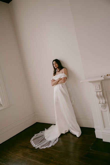 Rose Bud Blusher Veil