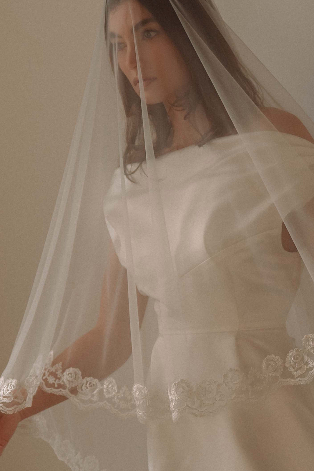 Rose Bud Blusher Veil