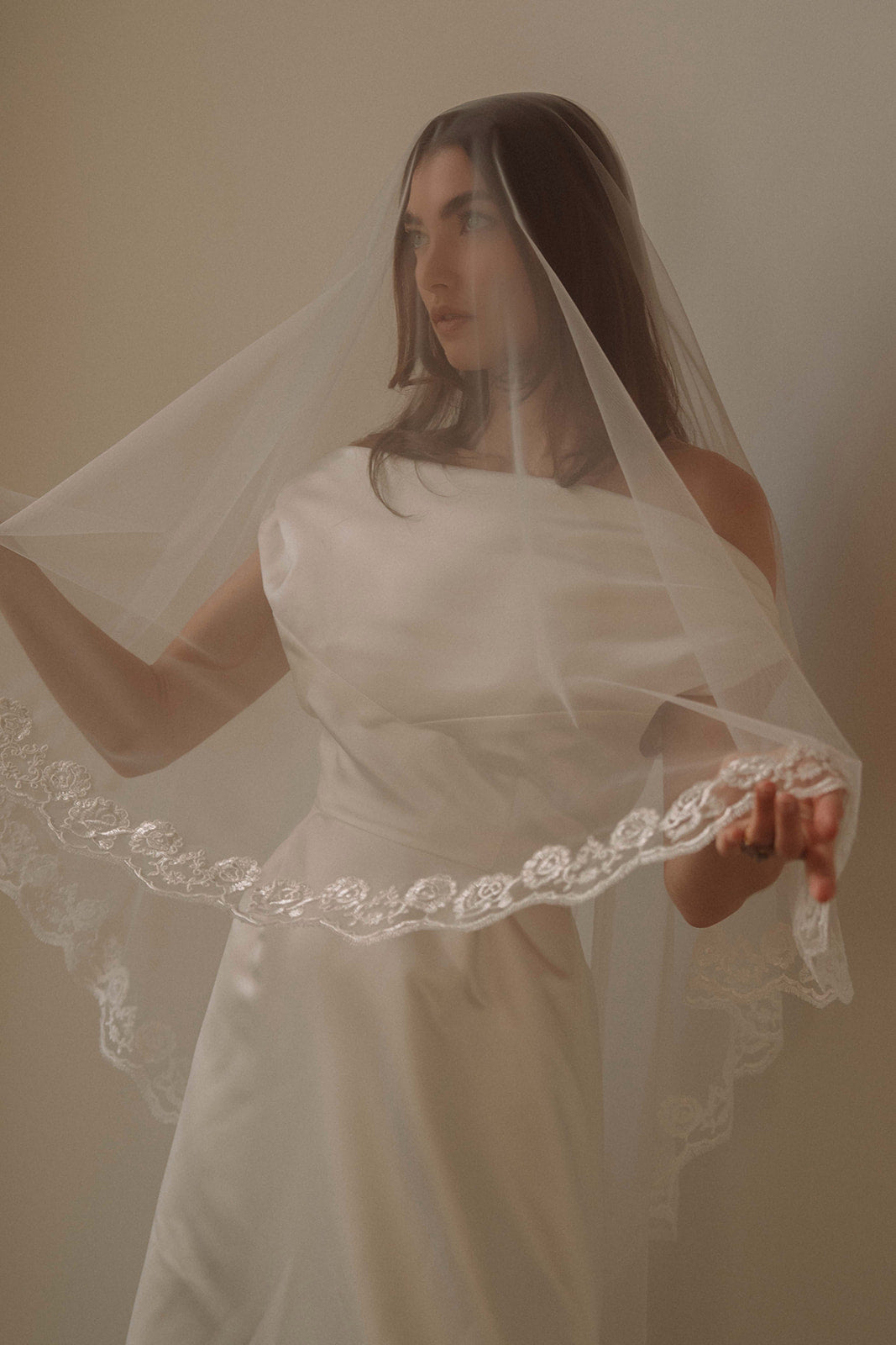 Rose Bud Blusher Veil
