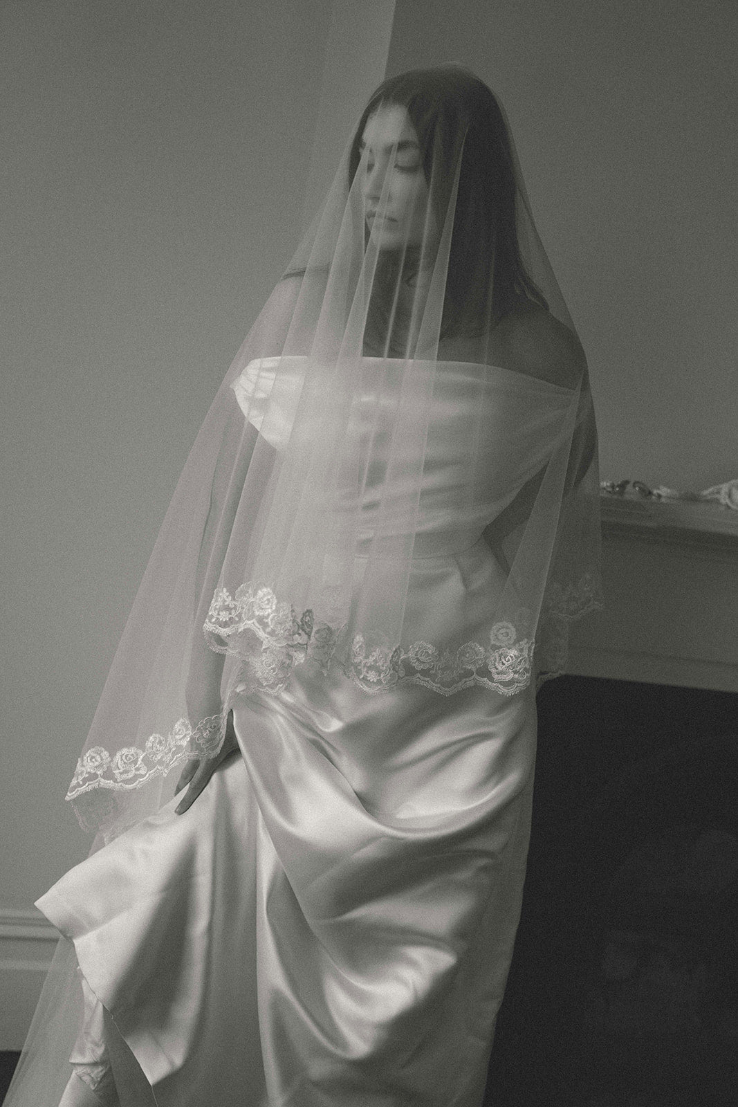 Rose Bud Blusher Veil