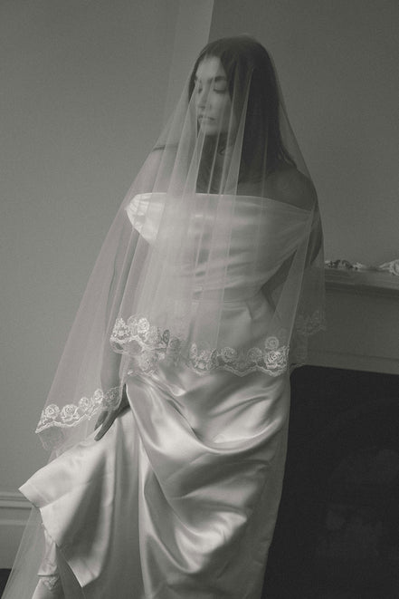Rose Bud Blusher Veil