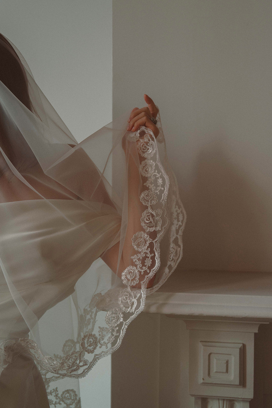 Rose Bud Blusher Veil