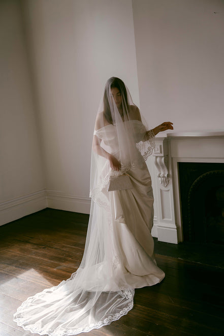 Rose Bud Blusher Veil