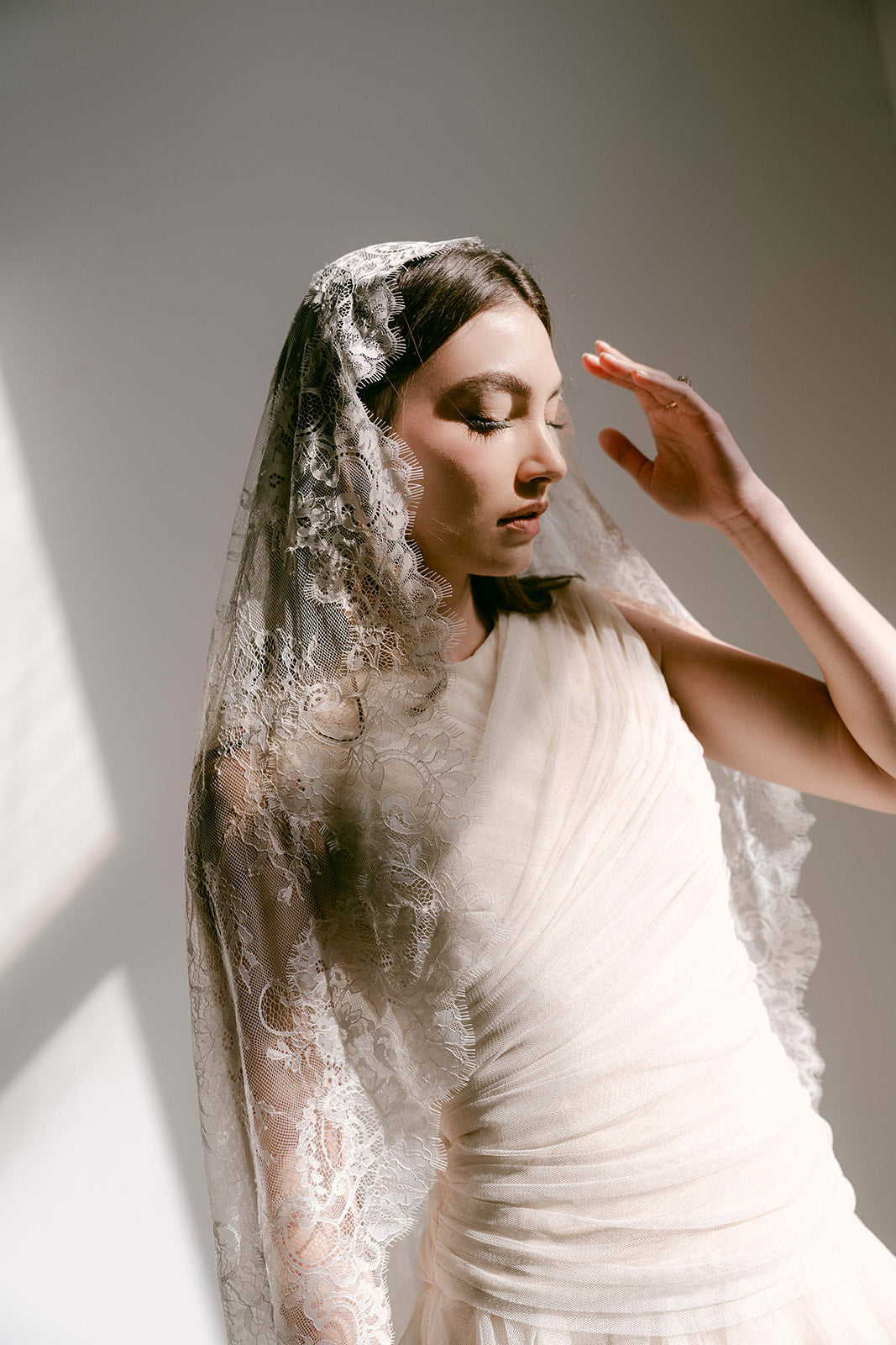 Extra Wide Lace Showstopper Veil