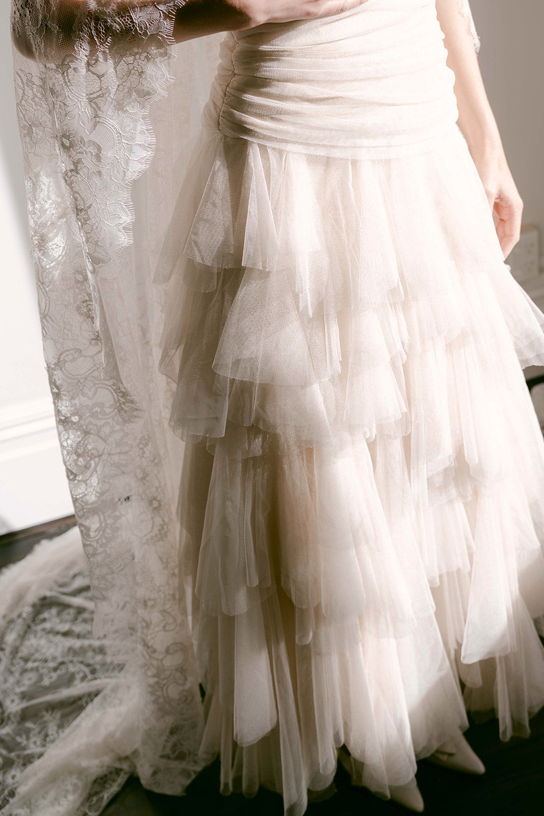 Extra Wide Lace Showstopper Veil
