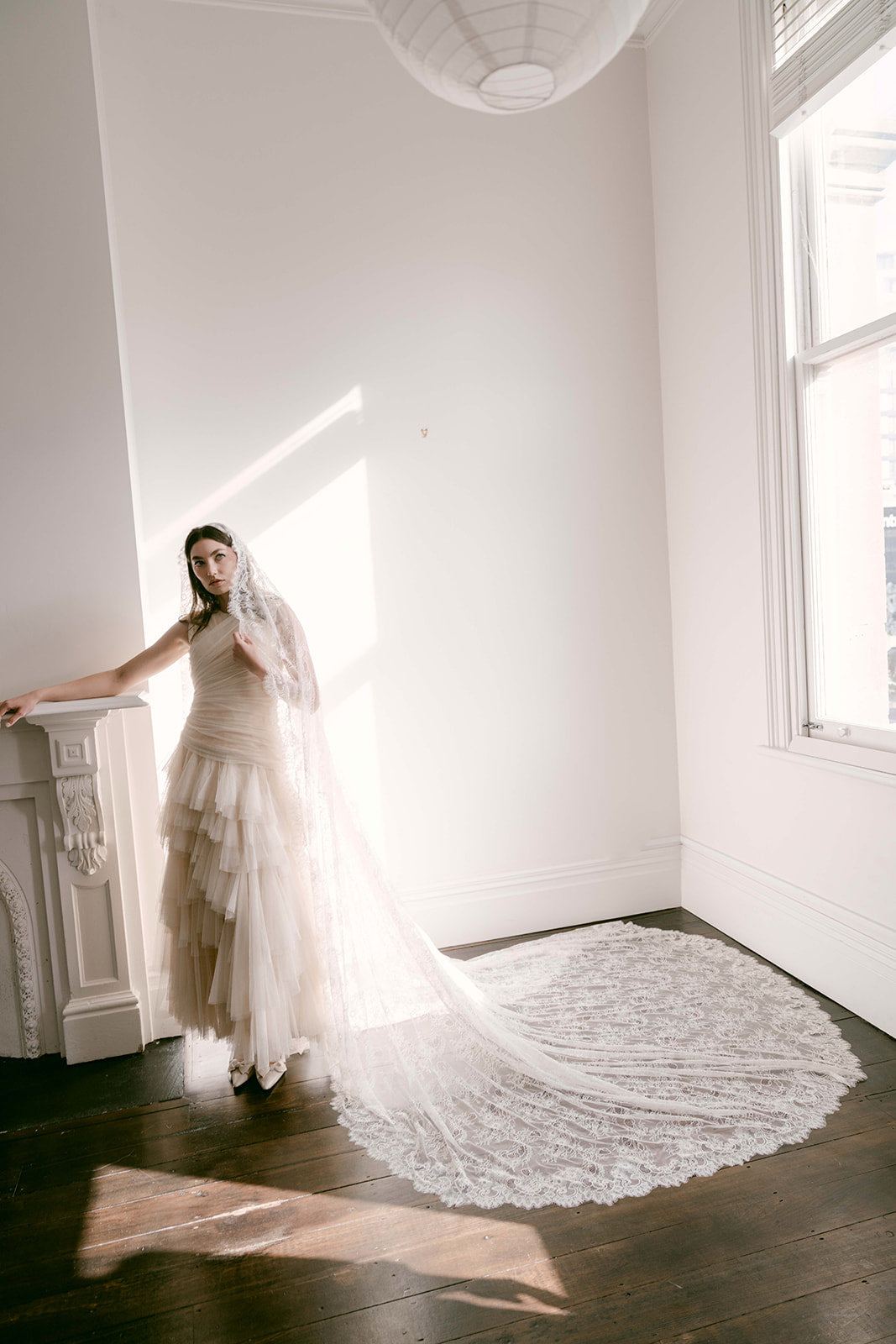 Extra Wide Lace Showstopper Veil