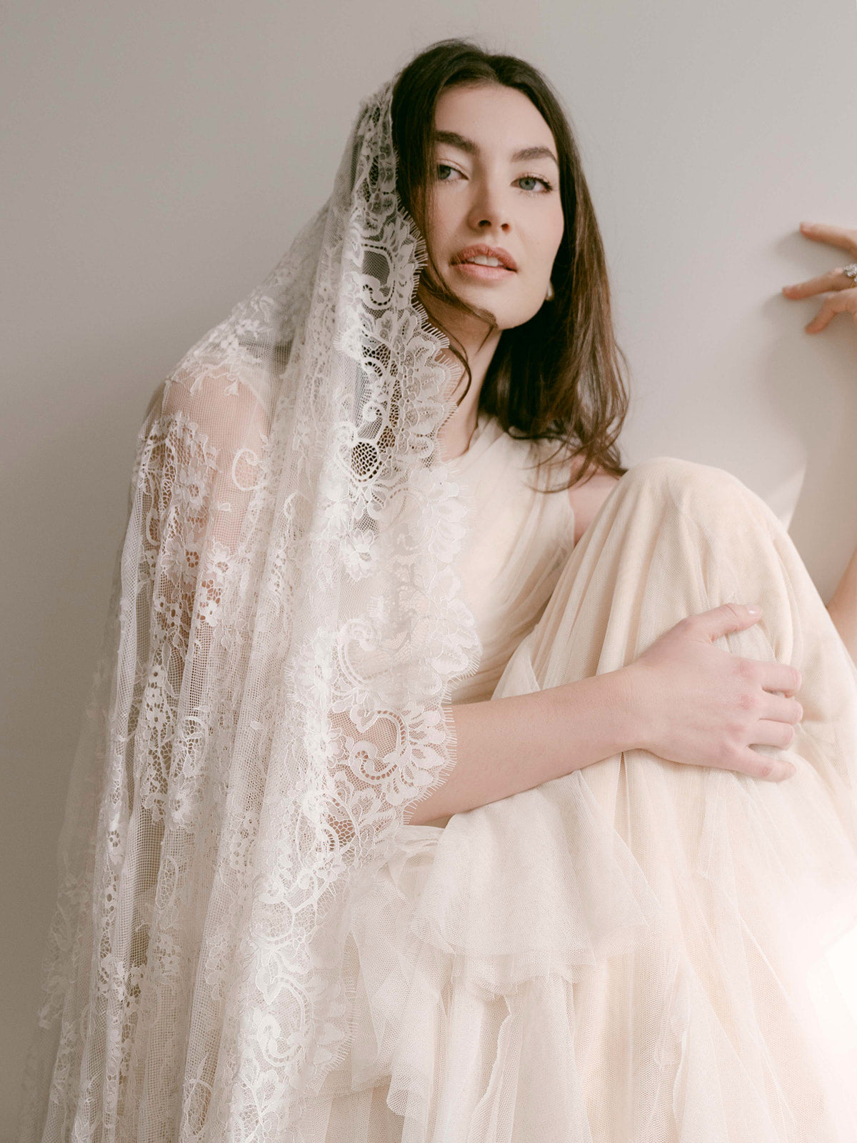 Extra Wide Lace Showstopper Veil