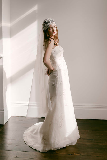 Beaded Cap Veil