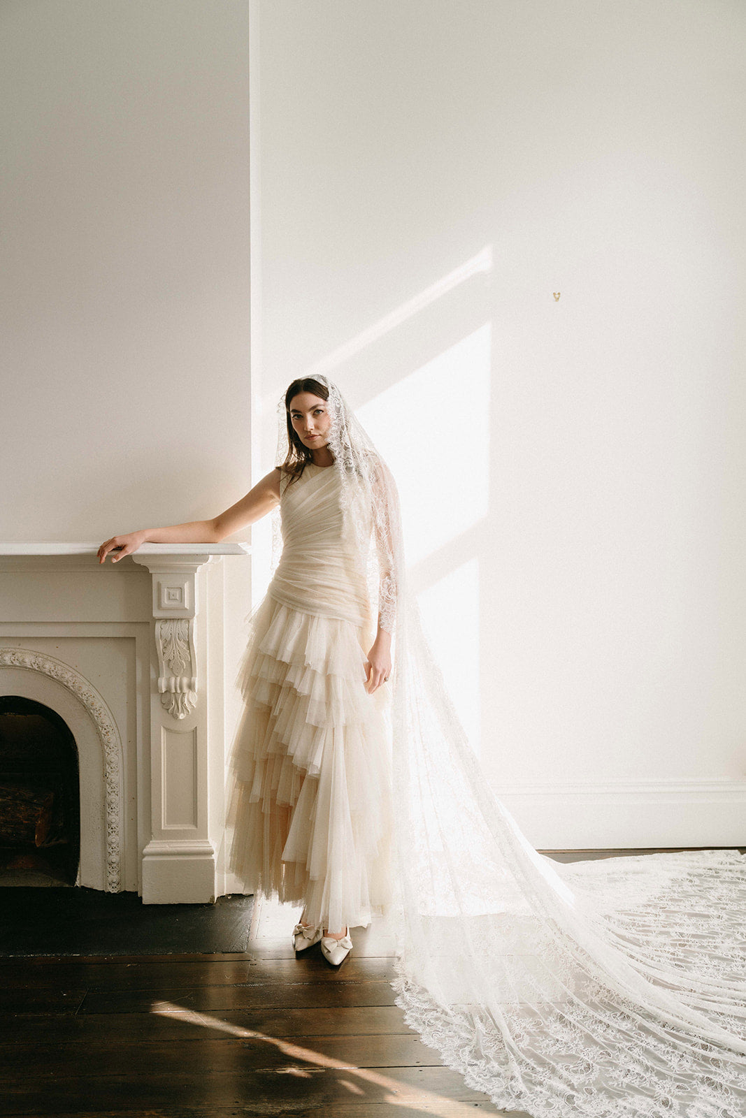 Extra Wide Lace Showstopper Veil