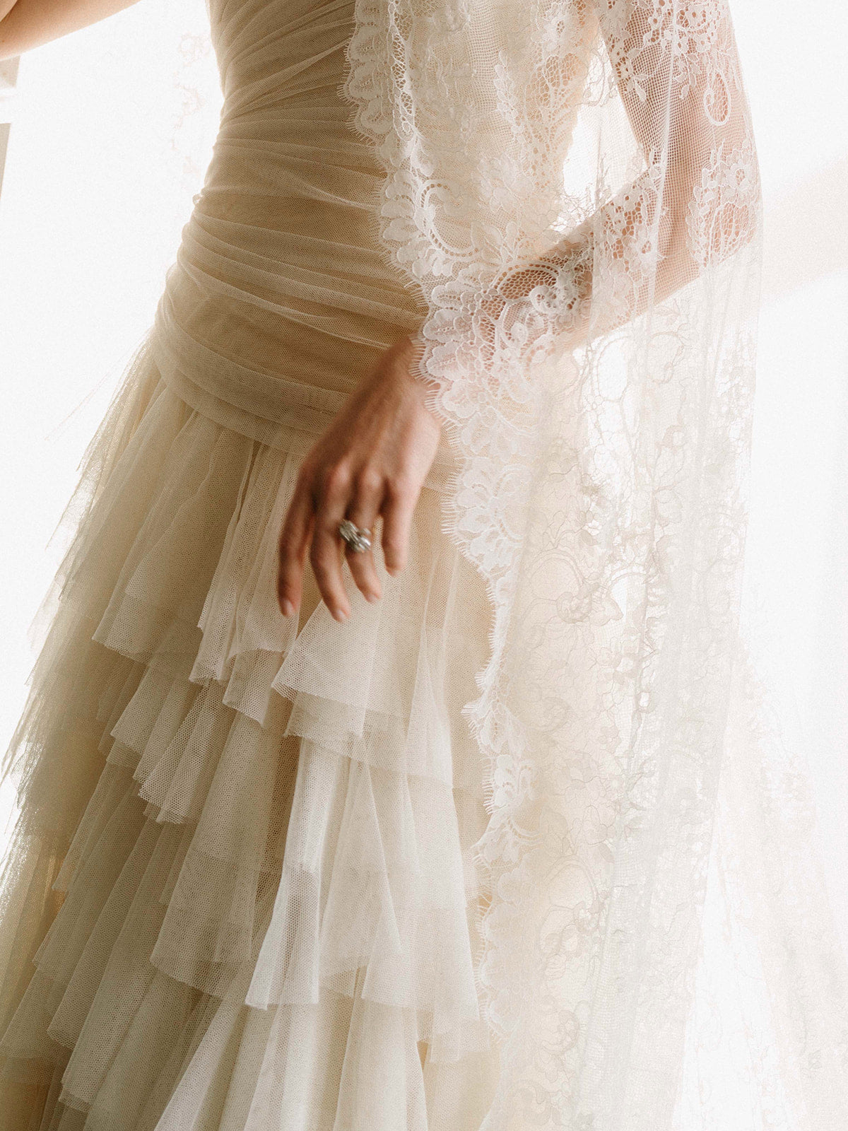 Extra Wide Lace Showstopper Veil