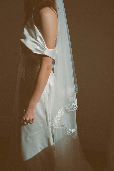 Rose Bud Blusher Veil