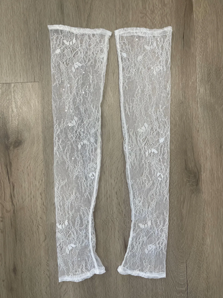 Sparkle Chantilly Lace Gloves