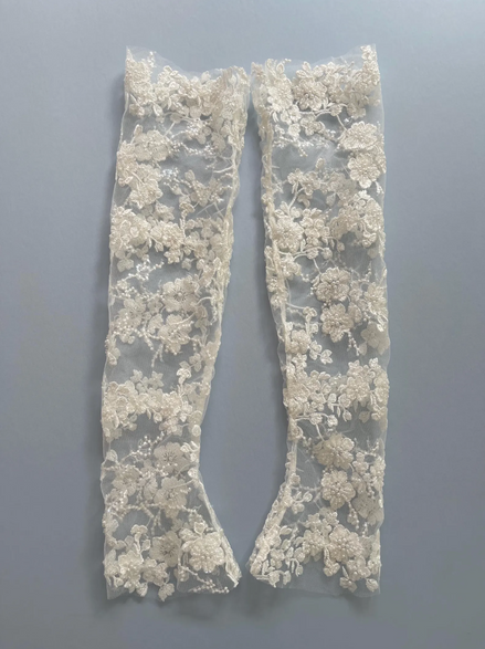 Beaded Lace Gloves