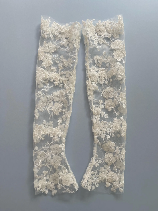 Beaded Lace Gloves