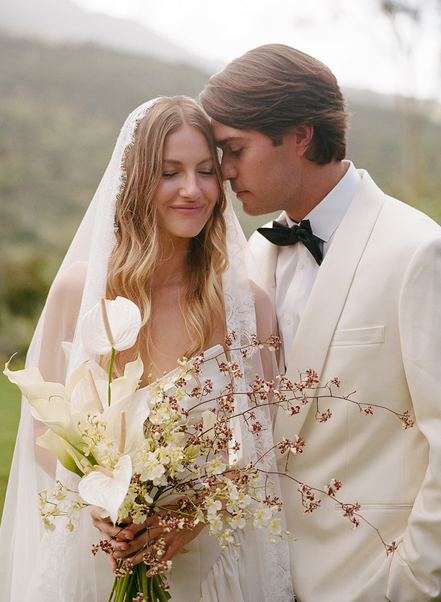 Floral Chantilly Lace Veil
