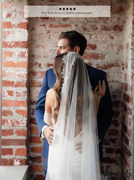 Cream Extra Wide Lace Veil