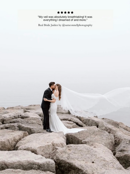 Pointy Lace Blusher Veil