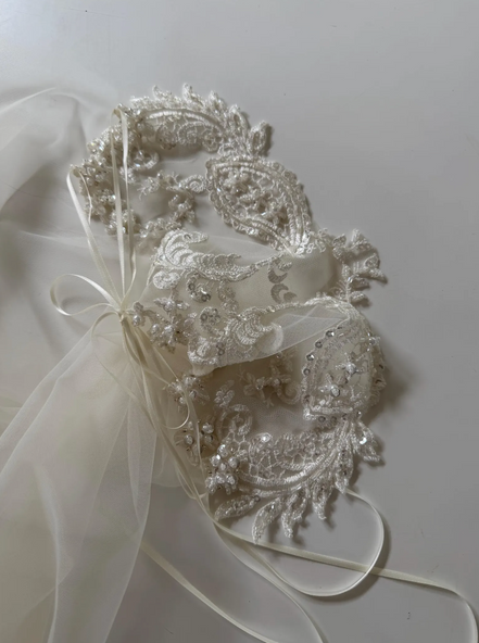Beaded Cap Veil
