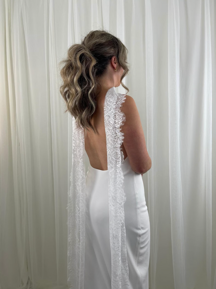 Classic Chantilly Lace Scarf