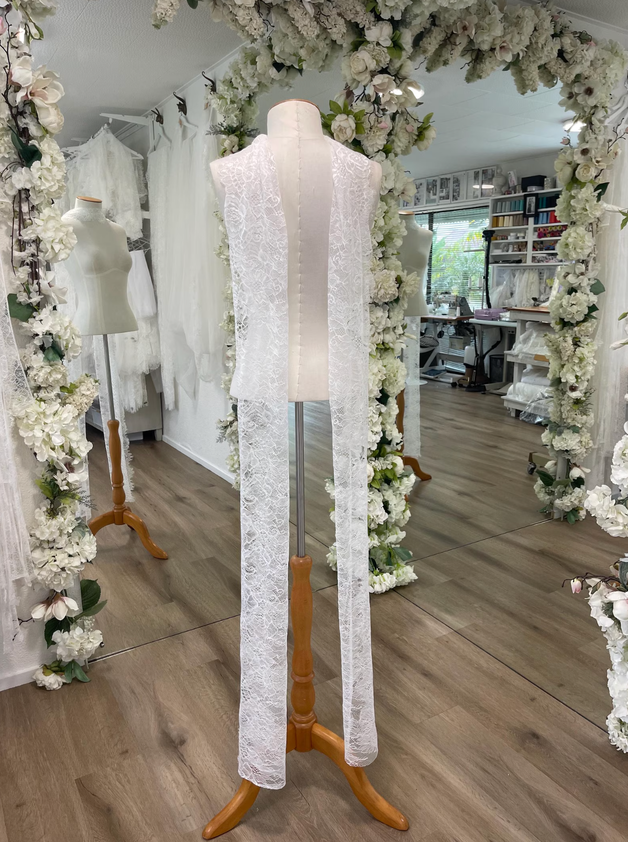 Classic Chantilly Lace Scarf