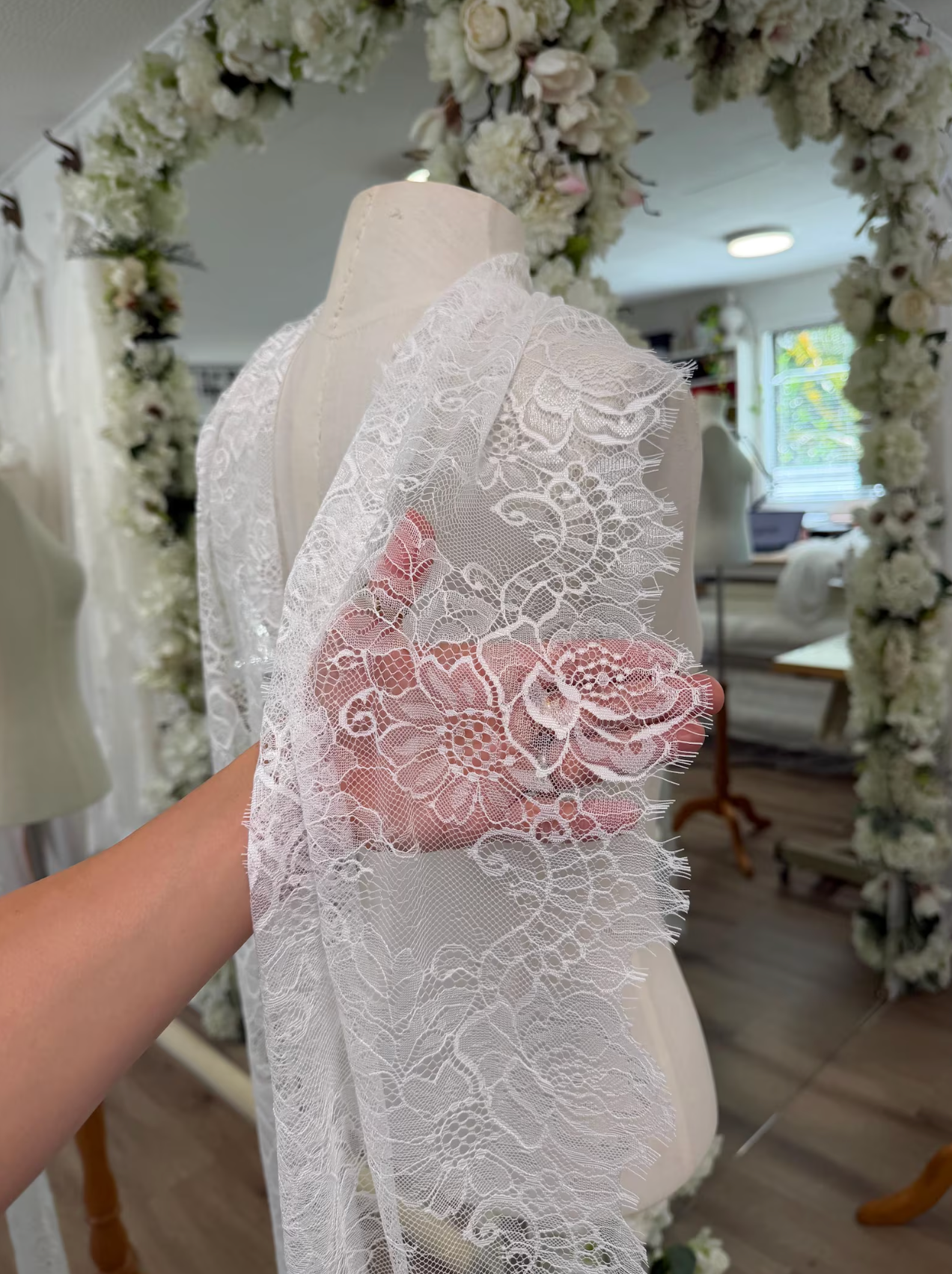 Classic Chantilly Lace Scarf
