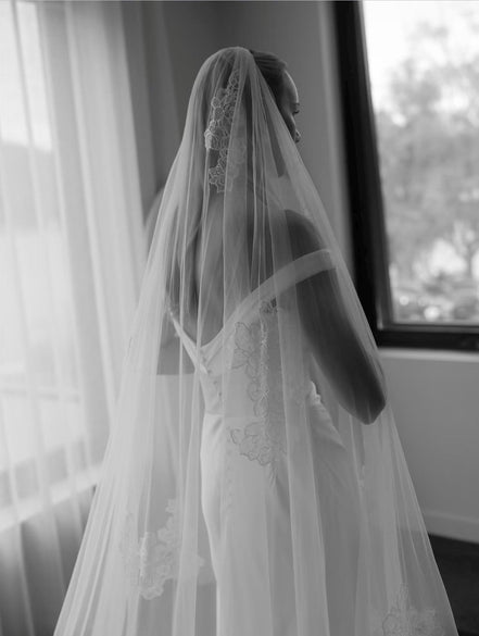 Lace Appliqué Veil