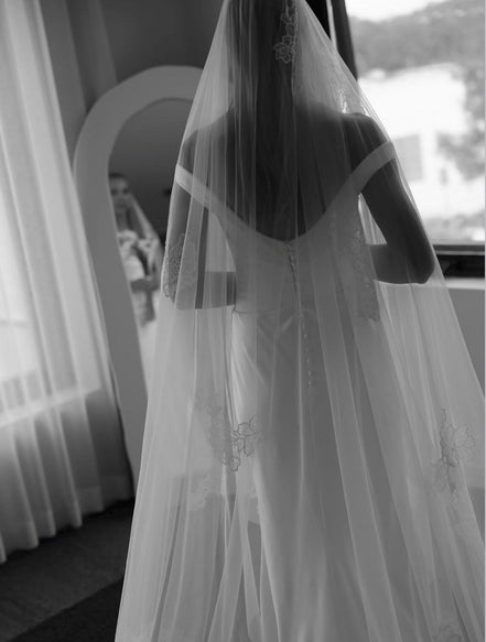 Lace Appliqué Veil