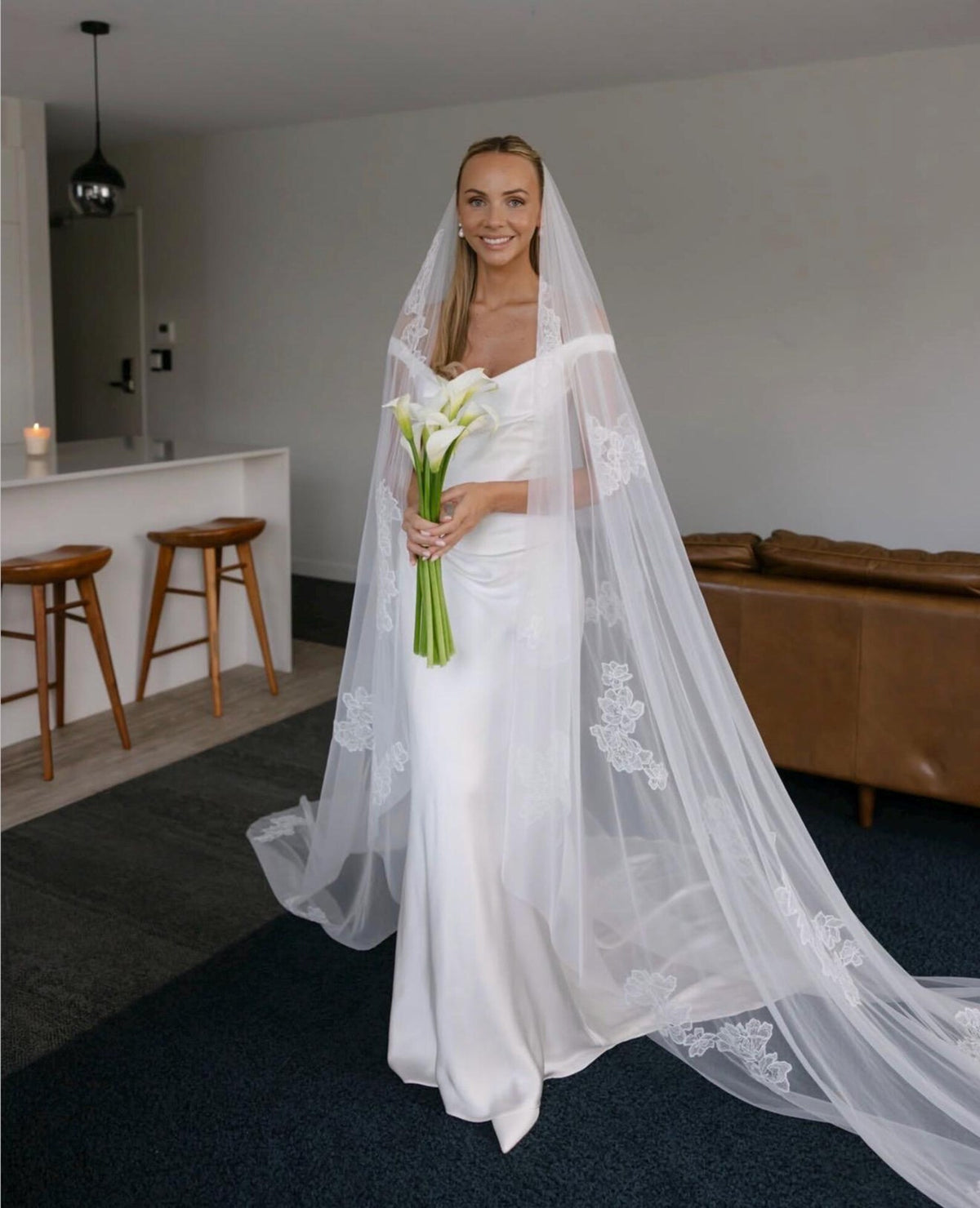 Lace Appliqué Veil
