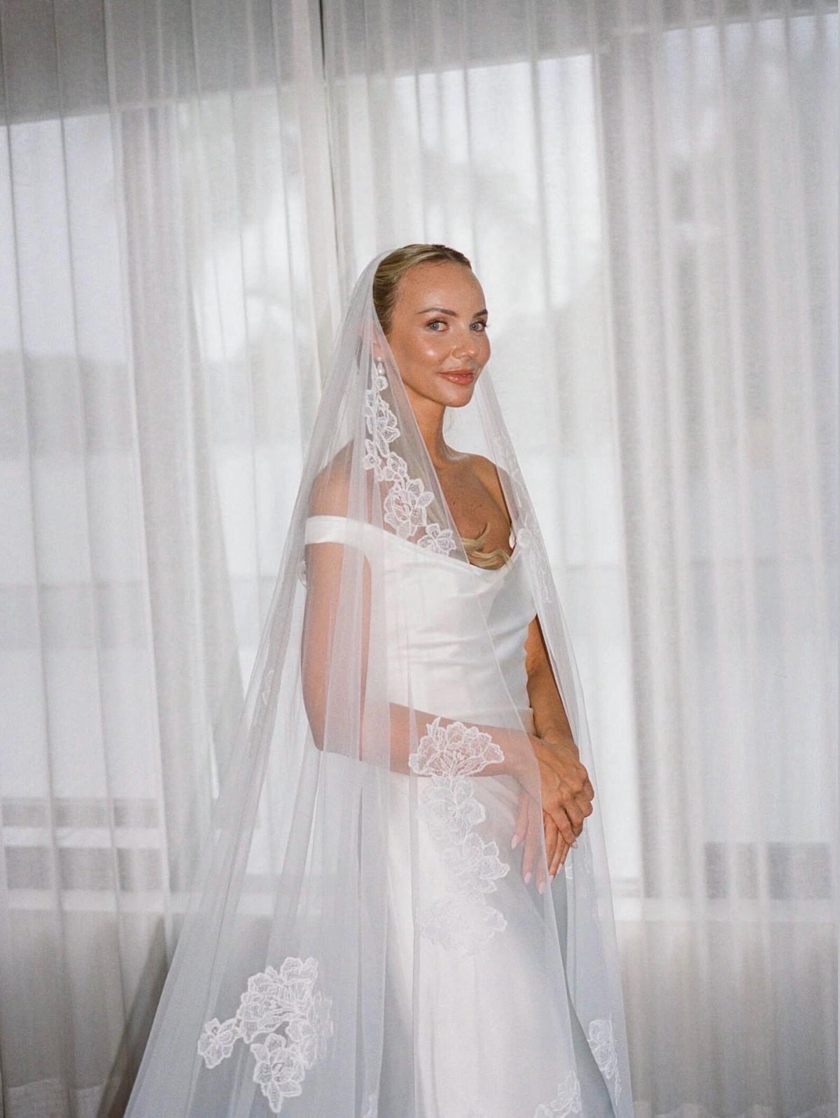 Lace Appliqué Veil