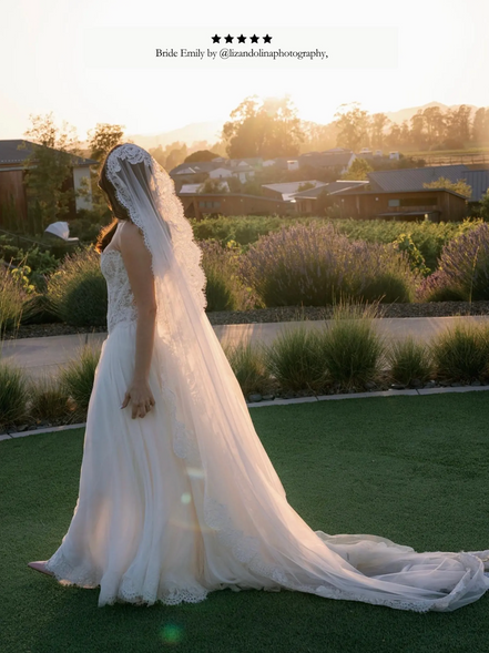 Rose Flower Mantilla Veil