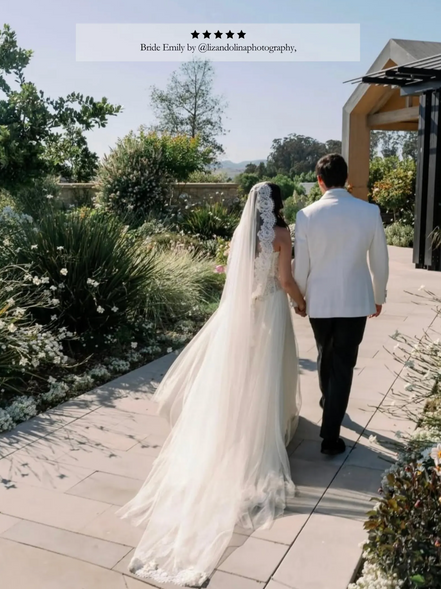 Rose Flower Mantilla Veil
