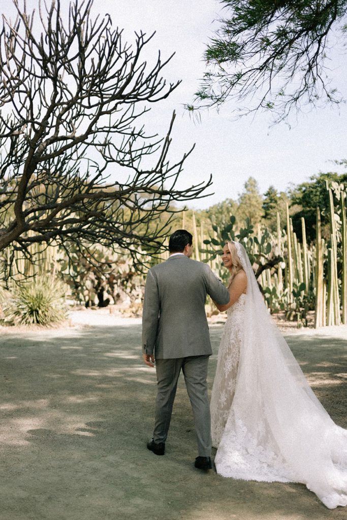 Custom Harriett Falvey Lace Mantilla for bride Hillary