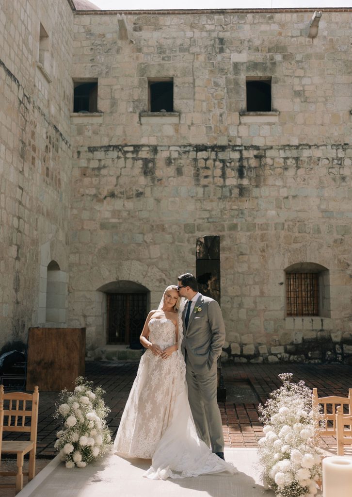 Custom Harriett Falvey Lace Mantilla for bride Hillary