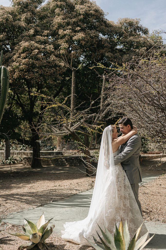 Custom Harriett Falvey Lace Mantilla for bride Hillary