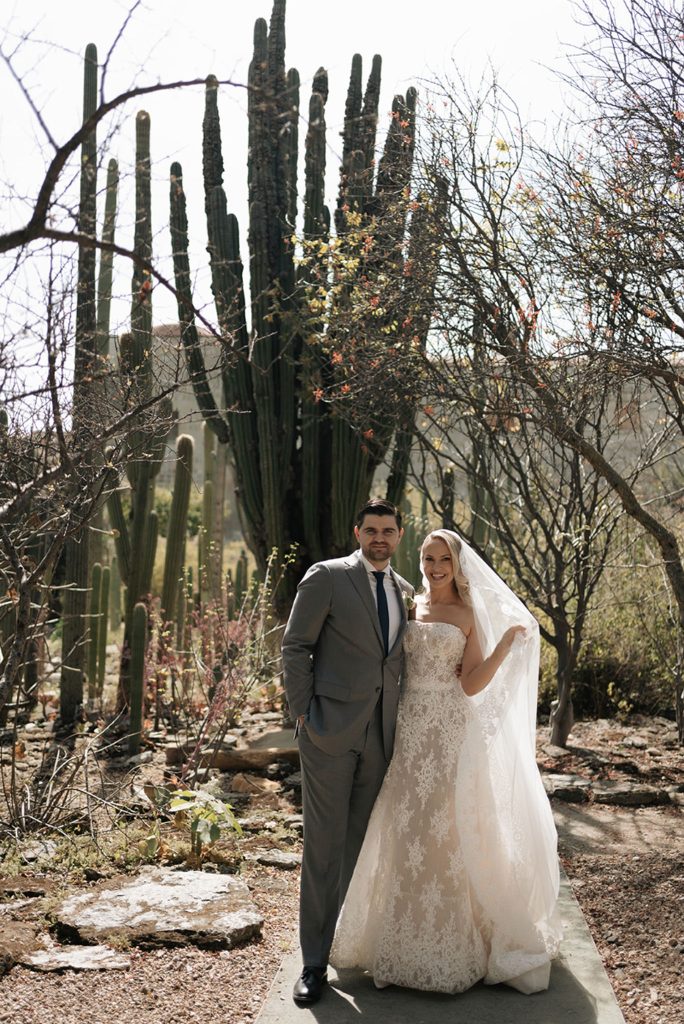 Custom Harriett Falvey Lace Mantilla for bride Hillary