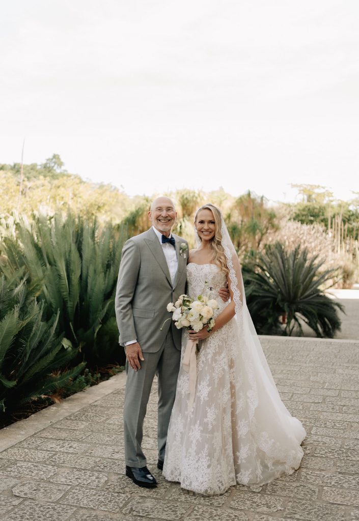 Custom Harriett Falvey Lace Mantilla for bride Hillary