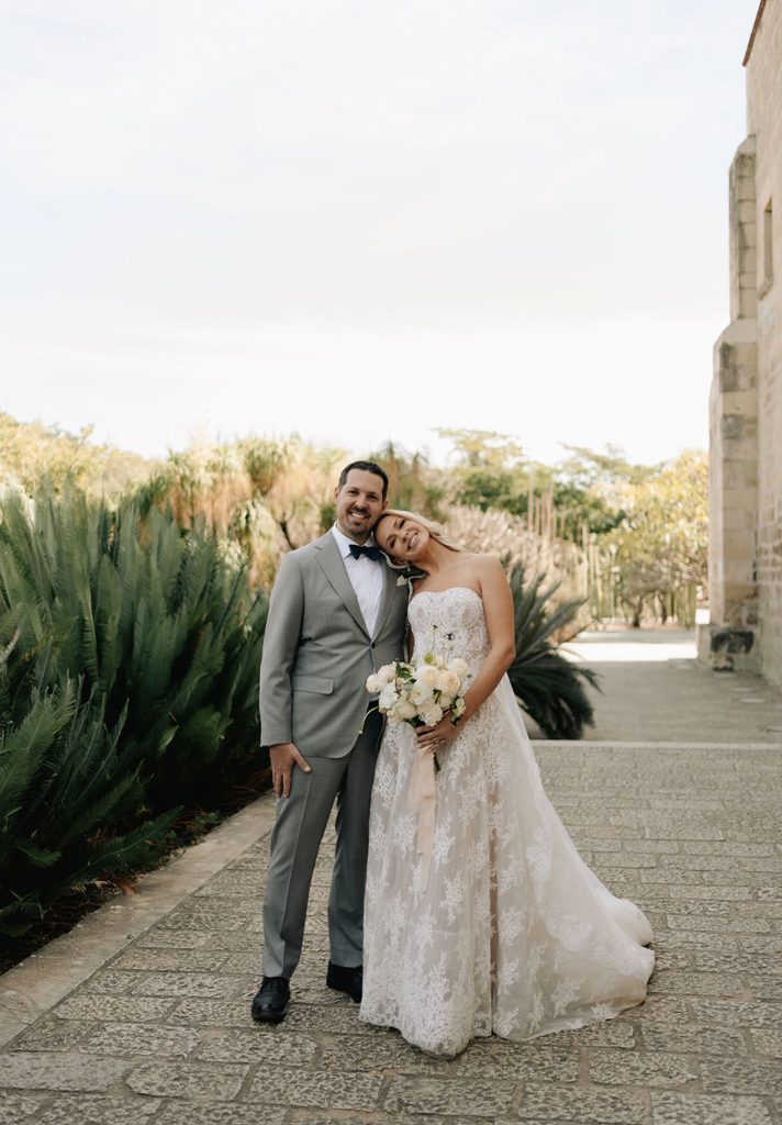 Custom Harriett Falvey Lace Mantilla for bride Hillary